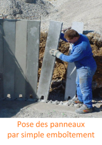 Pose des panneaux