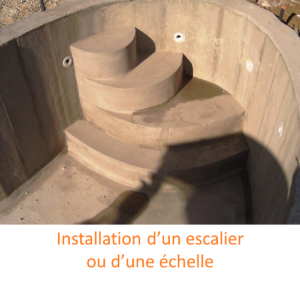 Installation d'un escalier ou d'une echelle
